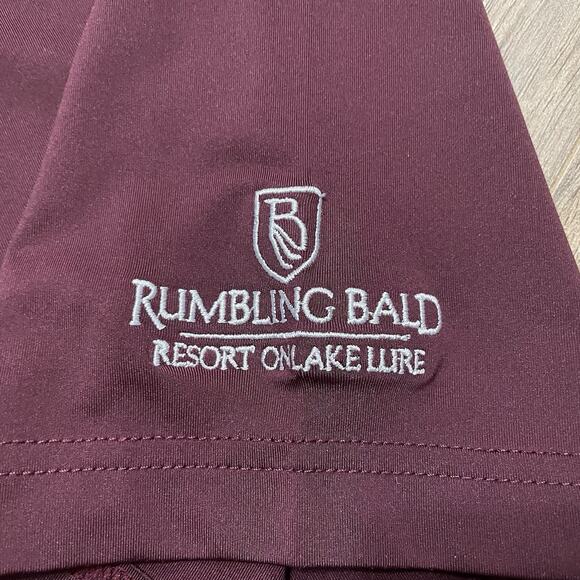 FootJoy FJ Golf Polo Shirt Mens XL Stretch Performance Solid Burgundy Active - Picture 5 of 11